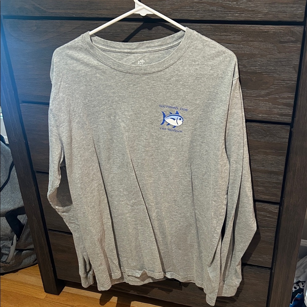 Southern Tide Heather Gray Long Sleeve Tee